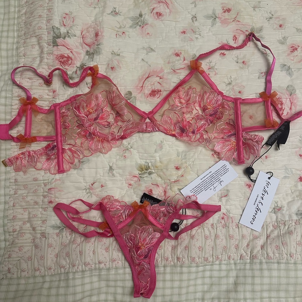 NWT For Love and Lemons lingerie set